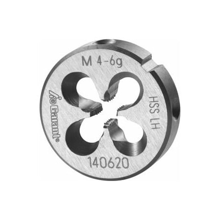 Garant M4X0.7 HSS Round Die, Left-Hand, Closed/Pre-Slit Form 140620 M4